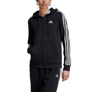 Felpa con cappuccio e zip intera Adidas 3 Stripes FL HZ5743