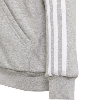 Felpa con cappuccio Adidas 3 Stripes FL Full-Zip Jr IS3241