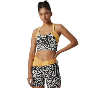 New Balance Relentless Printed Crop Bra W WB21176BKW reggiseno sportivo