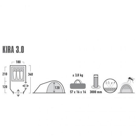 Tenda High Peak Kira 3 10370