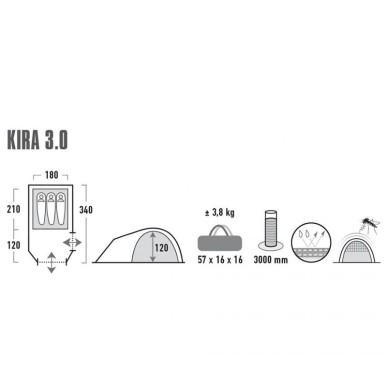 Tenda High Peak Kira 3 10370