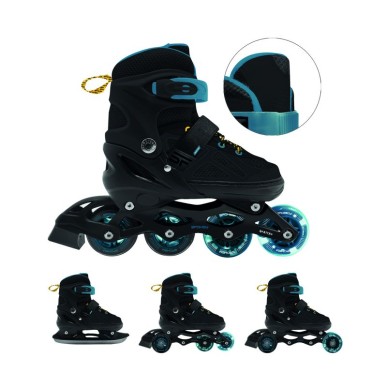 Spokey Quattro 4IN1 inline skates SPK-943434 size 38-41 BK/DBL