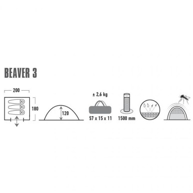 Tenda High Peak Beaver 3 10322