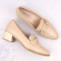 Scarpe con tacco basso Vinceza W JAN270B, beige