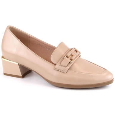 Scarpe con tacco basso Vinceza W JAN270B, beige