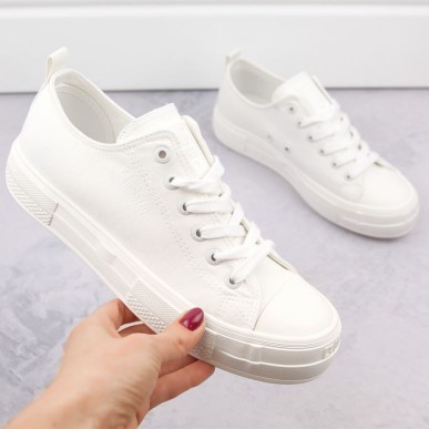 Sneakers con plateau Big Star W INT1963A, bianche