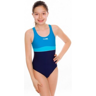 Aqua-Speed EMILY Junior swimsuit navy blue and blue