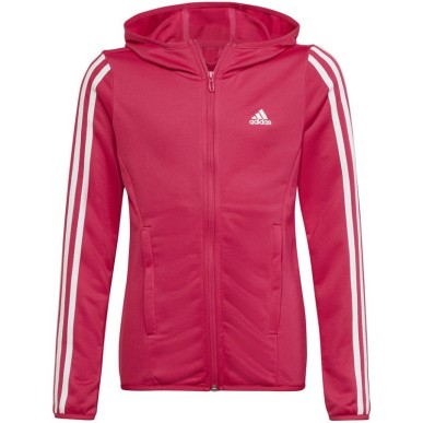 Felpa con cappuccio adidas Designed 2 Move 3-Stripes Full Zip Jr HM4485