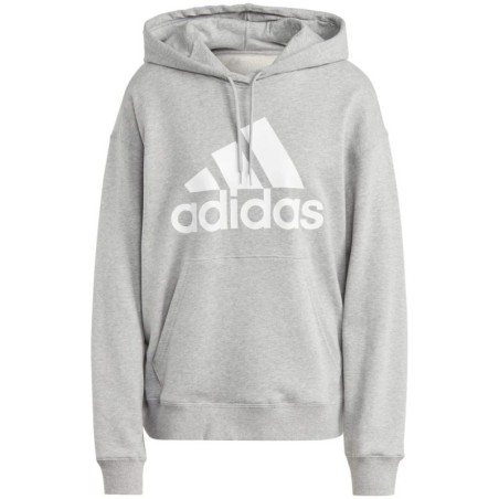 Felpa con cappuccio oversize in spugna francese con logo grande adidas Essentials W IC9865