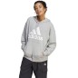 Felpa con cappuccio oversize in spugna francese con logo grande adidas Essentials W IC9865