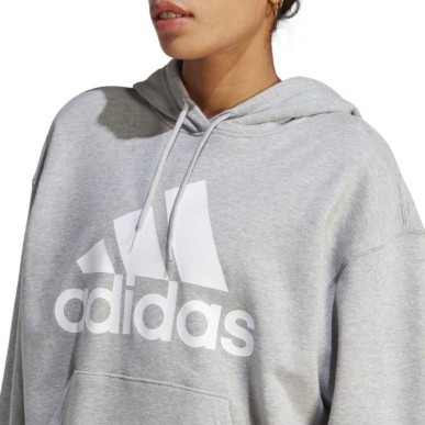 Felpa con cappuccio oversize in spugna francese con logo grande adidas Essentials W IC9865