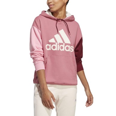 Felpa con cappuccio oversize in spugna francese con logo grande adidas Essentials W IC9869