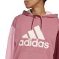 Felpa con cappuccio oversize in spugna francese con logo grande adidas Essentials W IC9869