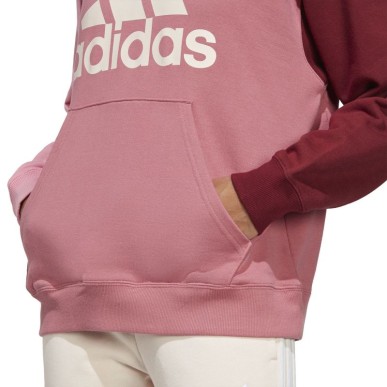 Felpa con cappuccio oversize in spugna francese con logo grande adidas Essentials W IC9869