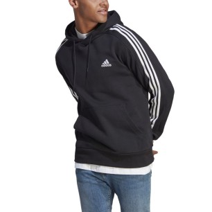 Felpa con cappuccio Adidas Essentials French Terry 3-Stripes M IC0435