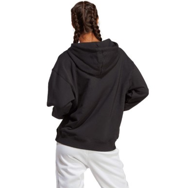 Felpa con cappuccio oversize in spugna francese con logo grande adidas Essentials W HR4934