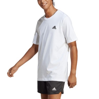 adidas Essentials Single T-shirt con piccolo logo ricamato M IC9286