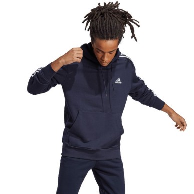 Adidas Essentials French Terry 3-Stripes Hoodie M IC0436