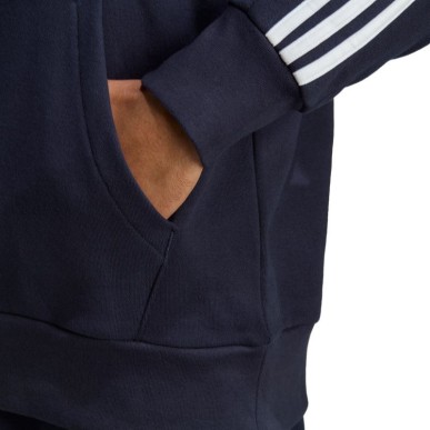 Adidas Essentials French Terry 3-Stripes Hoodie M IC0436