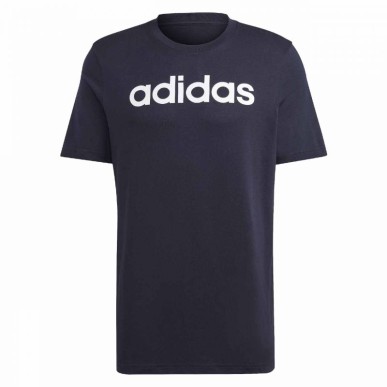 adidas Essentials Single Jersey Linear Logo Ricamato Tee M IC9275