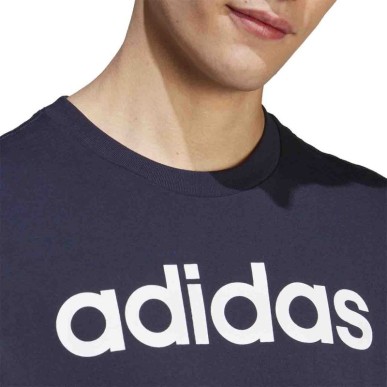 adidas Essentials Single Jersey Linear Logo Ricamato Tee M IC9275