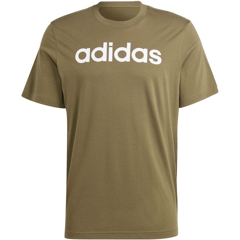 adidas Essentials Single Jersey Linear Logo Ricamato Tee M IC9280