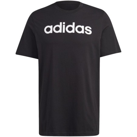 adidas Essentials Single Jersey Linear Logo Ricamato Tee M IC9274