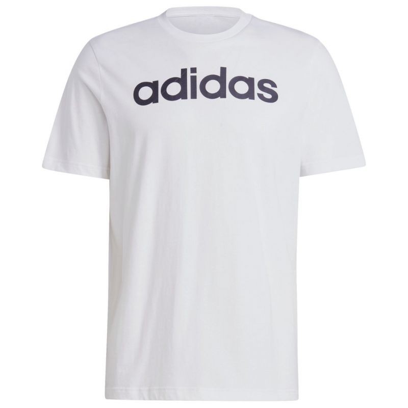 adidas Essentials Single Jersey Linear Logo Ricamato Tee M IC9276