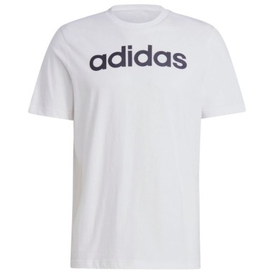 adidas Essentials Single Jersey Linear Logo Ricamato Tee M IC9276