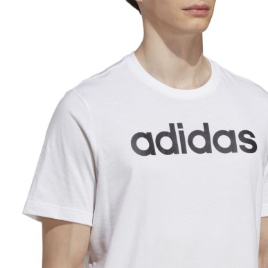 adidas Essentials Single Jersey Linear Logo Ricamato Tee M IC9276