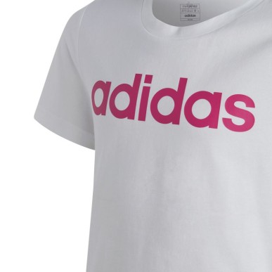 adidas Essentials Linear Logo Cotton Slim Fit Tee Jr IC3150