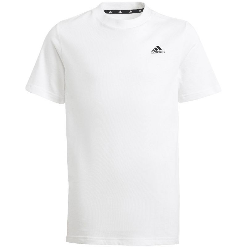 Maglietta in cotone con piccolo logo adidas Essentials Jr IB4093