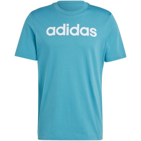 adidas Essentials Single Jersey Linear Logo Ricamato Tee M IJ8655