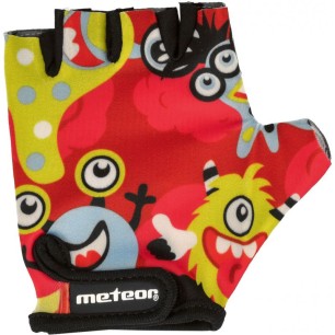 Meteor Junior Monsters cycling gloves multicolor