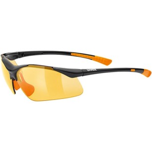 Uvex Sportstyle 223 glasses black and orange