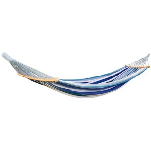 Amaca da giardino 2 persone Luxe XXL 250x150 cm blu 1021201