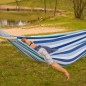 Garden hammock 2 people Luxe XXL 250x150 cm blue 1021201