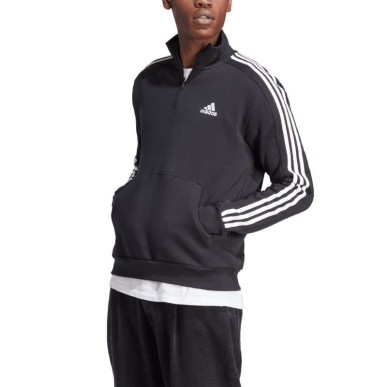 Felpa adidas Essentials Fleece 3-Stripes 1/4-Zip M HZ6235