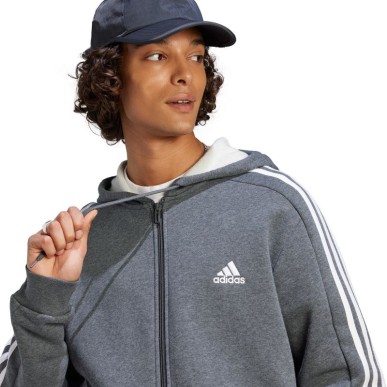 Felpa adidas Essentials Fleece 3-Stripes Full-Zip M IJ6480