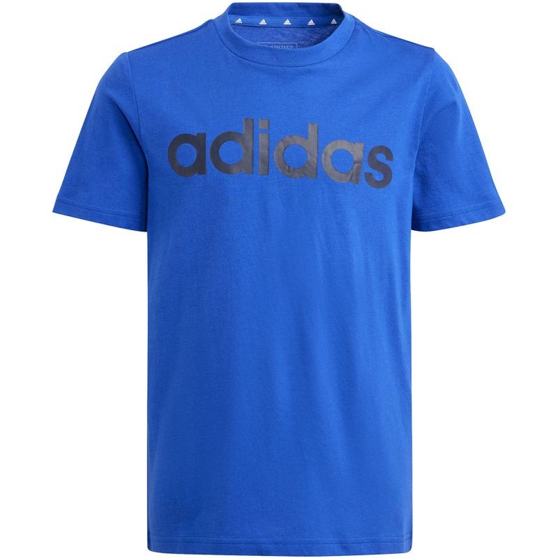 Maglietta in cotone con logo lineare adidas Essentials Jr IB4090