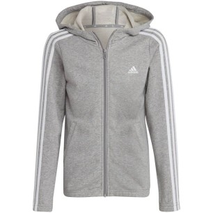 adidas Essentials 3-Stripes Full-Zip Hoodie Jr IC3635