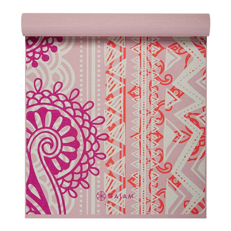 Yoga mat Gaiam Bohemian Rose 4 mm 63413