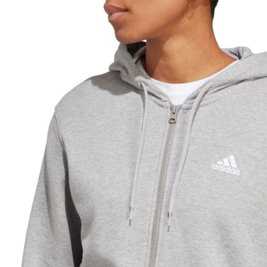 Felpa con cappuccio adidas Essentials Linear Full-Zip French Terry W IC6866