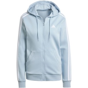 Felpa in pile adidas Essentials 3-Stripes Full-Zip W IR6076