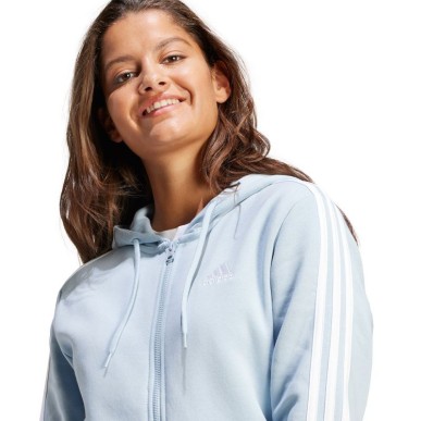 adidas Essentials 3-Stripes Full-Zip Fleece Sweatshirt W IR6076