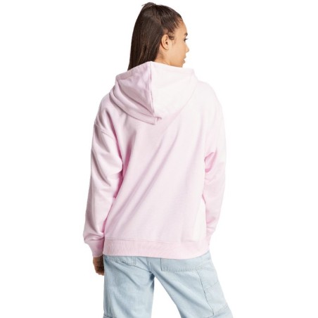 Felpa con cappuccio oversize adidas Essentials 3-Stripes French Terry con zip intera W IR6132