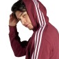 Felpa con cappuccio adidas Essentials French Terry 3-Stripes Full-Zip M IS1365