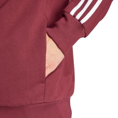 Felpa con cappuccio adidas Essentials French Terry 3-Stripes Full-Zip M IS1365