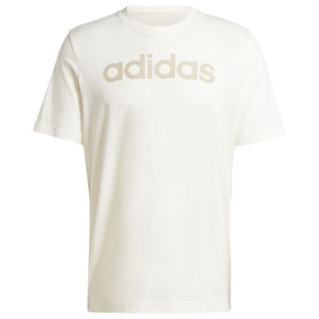 adidas Essentials Single Jersey Linear Logo Ricamato Tee M IS1345