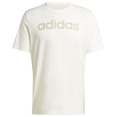 adidas Essentials Single Jersey Linear Logo Ricamato Tee M IS1345